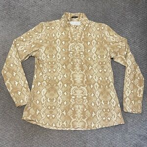 J. McLaughlin Bedford Quarter Zip python Print top XL